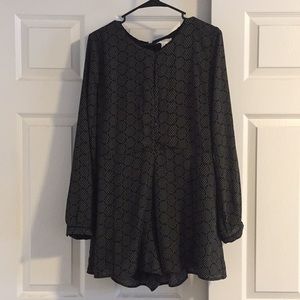 BNWOT Anthropologie long sleeve/shorts romper